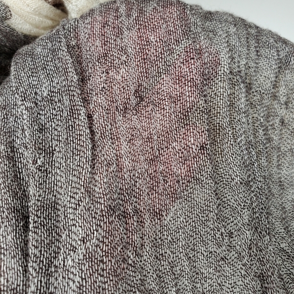 Lightweight Tricolor Striped Colorblock Scarf - Picture 5 of 6